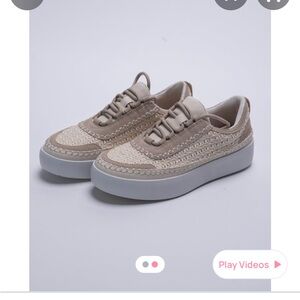 Outwoods Beige and Cream Casual Sneakers